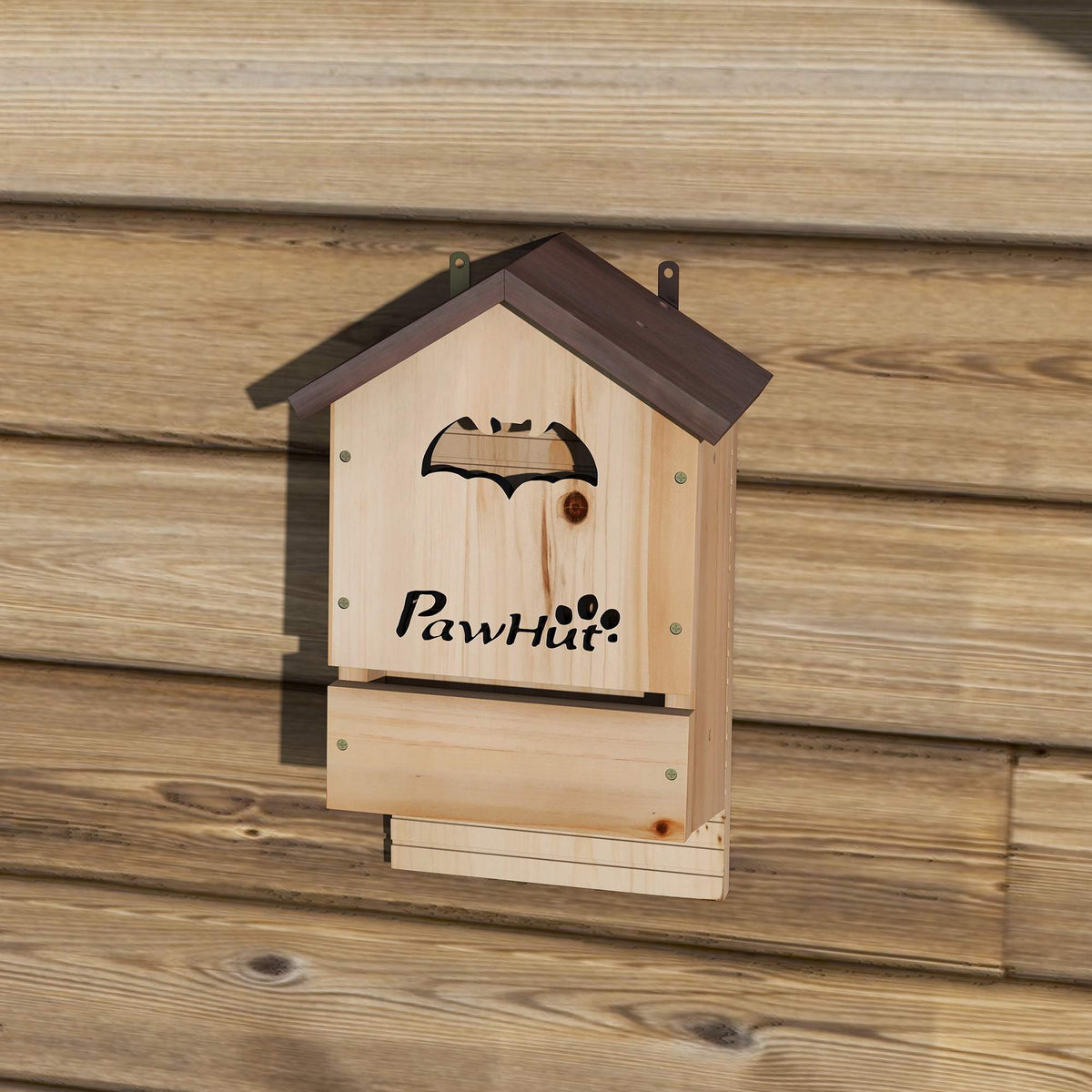Bat House Set of 3, Fir Wood, 21.5 x 11.5 x 34 cm