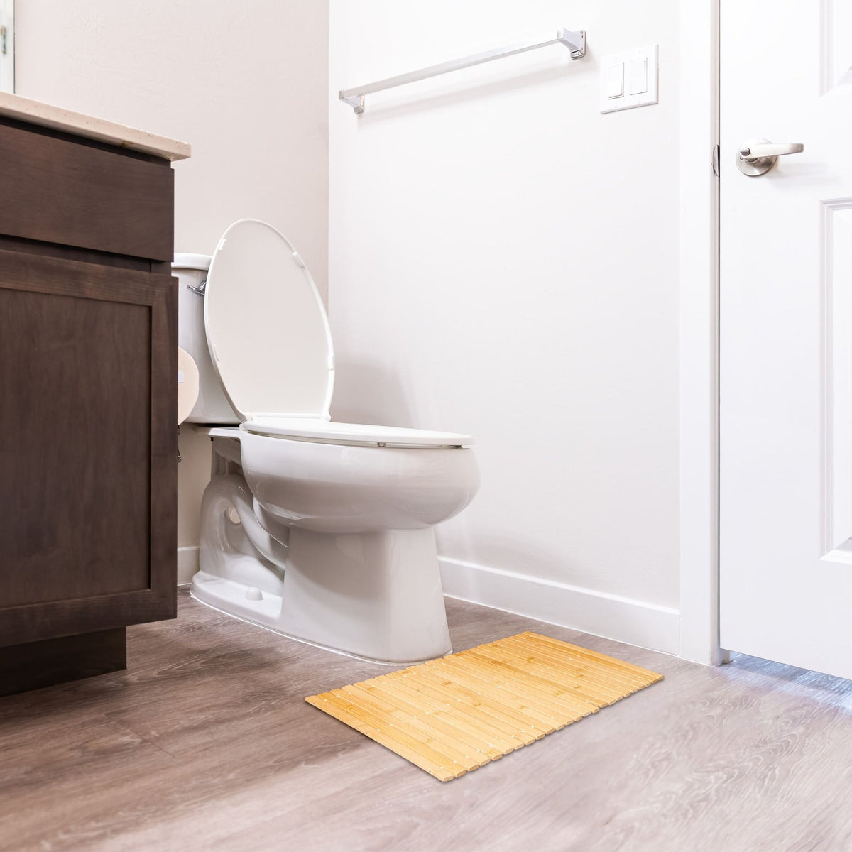Bath mat in bamboo 60x40 cm