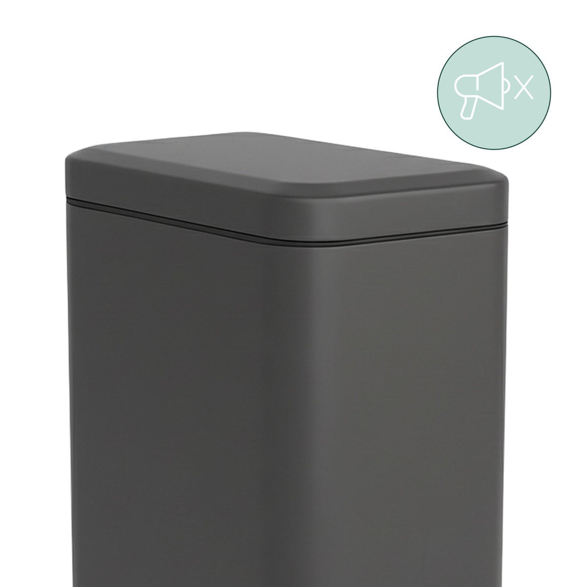 Bathroom Bin, 5L Soft Close, Foot Pedal