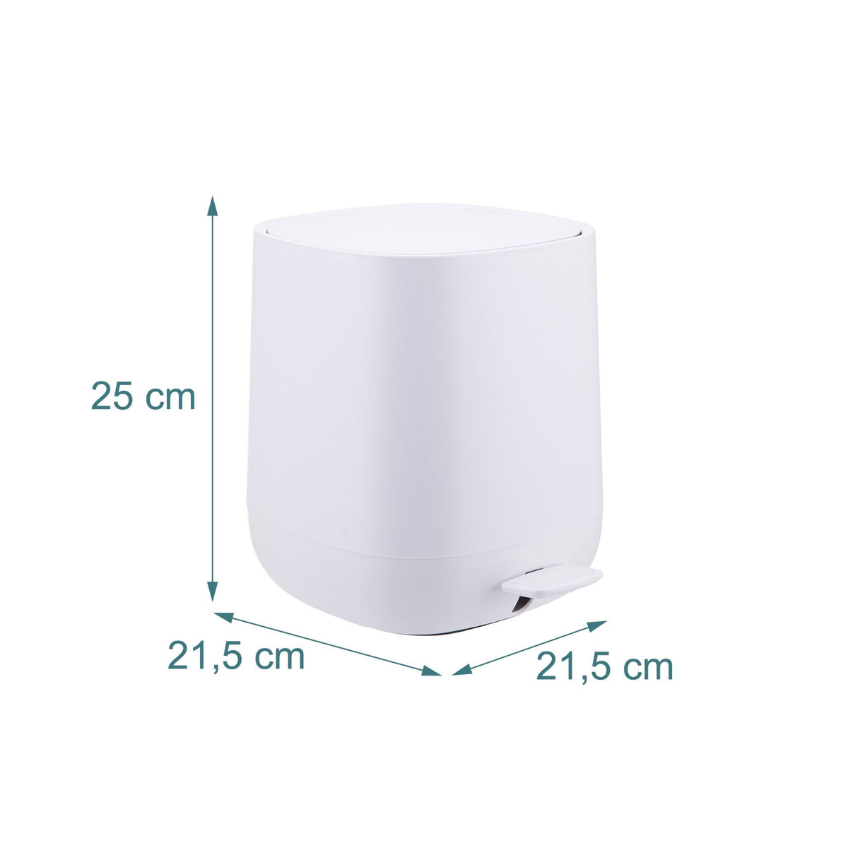 Bathroom Bin 5L, Soft-Close, Foot Pedal