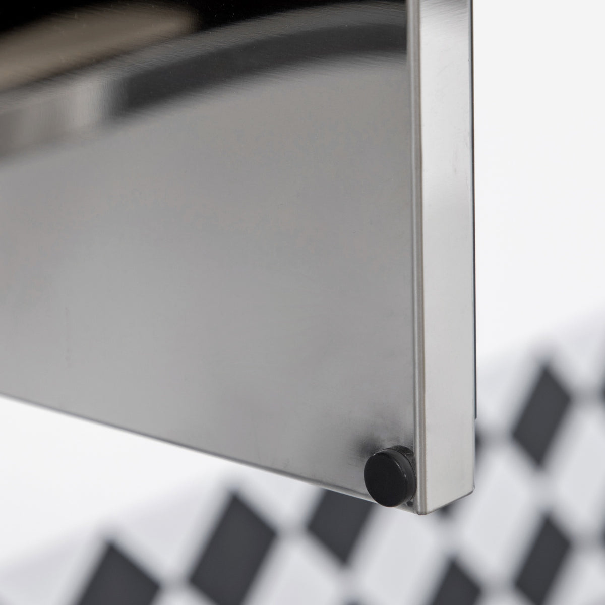 Bathroom Cabinet Mirror Cabinet Wall Cabinet With 3 Glass Doors & 5 Shelves, Stainless Steel, Silver, 70X12X55Cm
