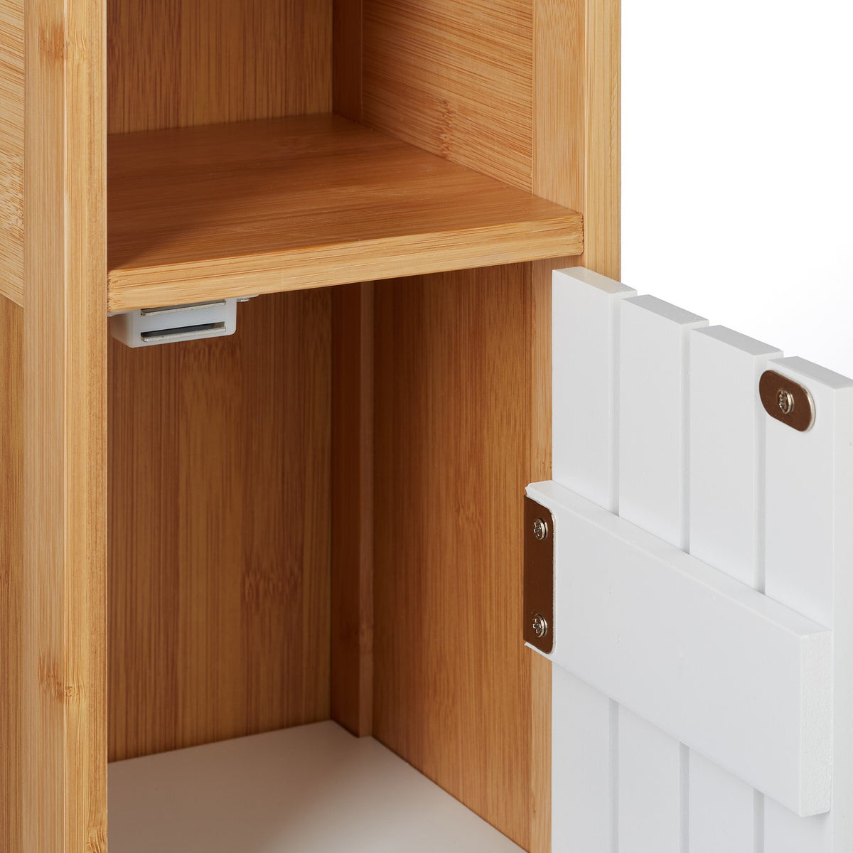 Bathroom Cabinet with Storage and Toilet Roll Holder
