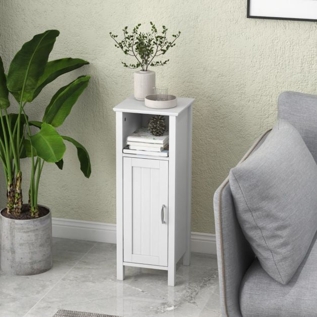 Bathroom Floor Storage Cabinet, Single Door, Adjustable Shelf