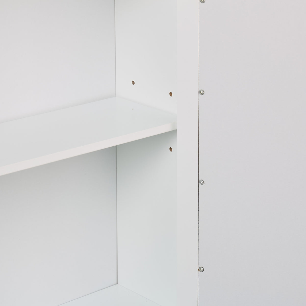 Bathroom Mirror Cabinet, White, 5 Shelves