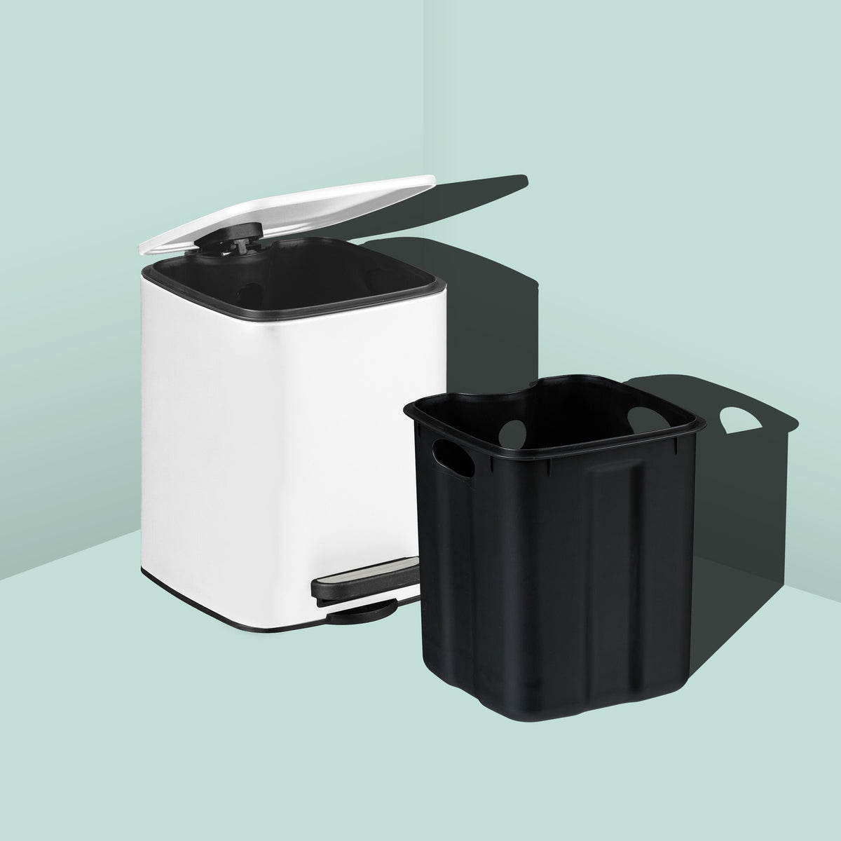 Bathroom Pedal Bin, 6L – Soft-Close, Hands-Free