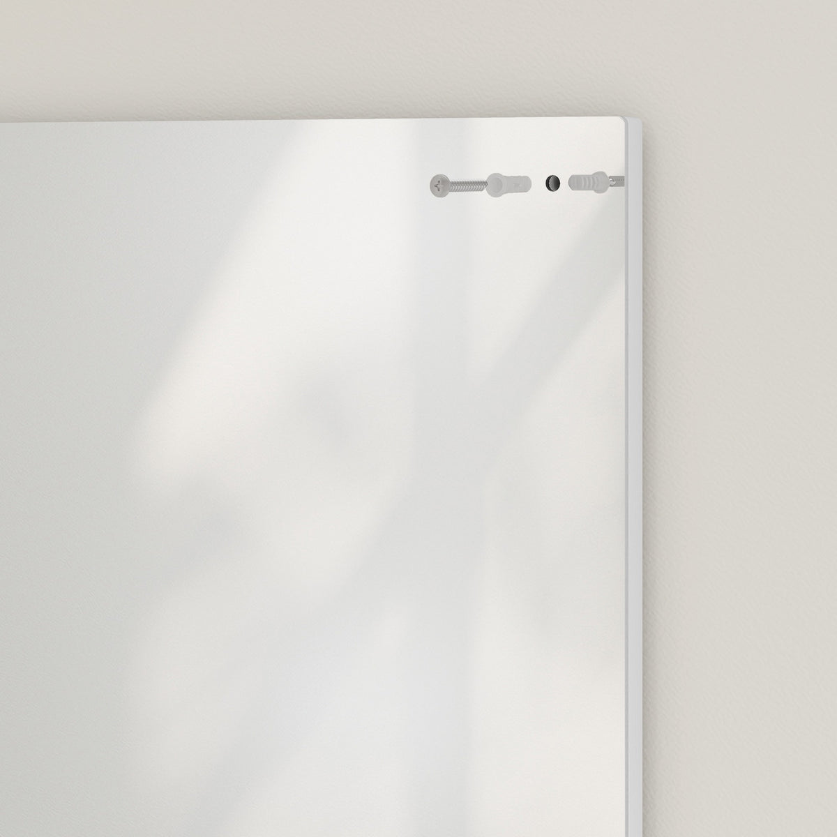Bathroom Wall Mirror with Shelf, White, 50 x 60 cm