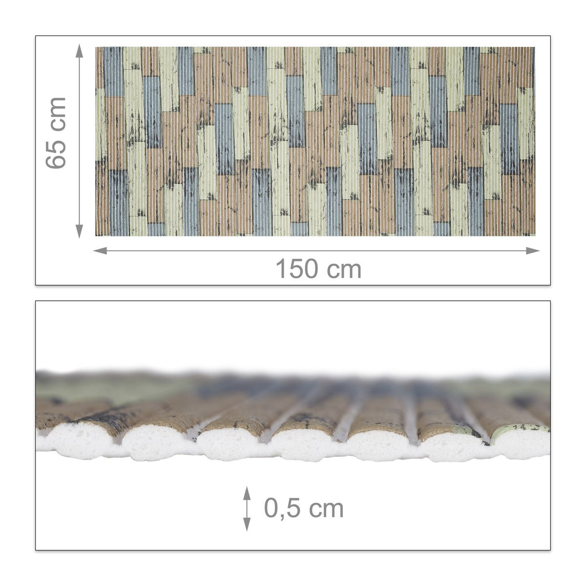 Bathroom mat in soft foam