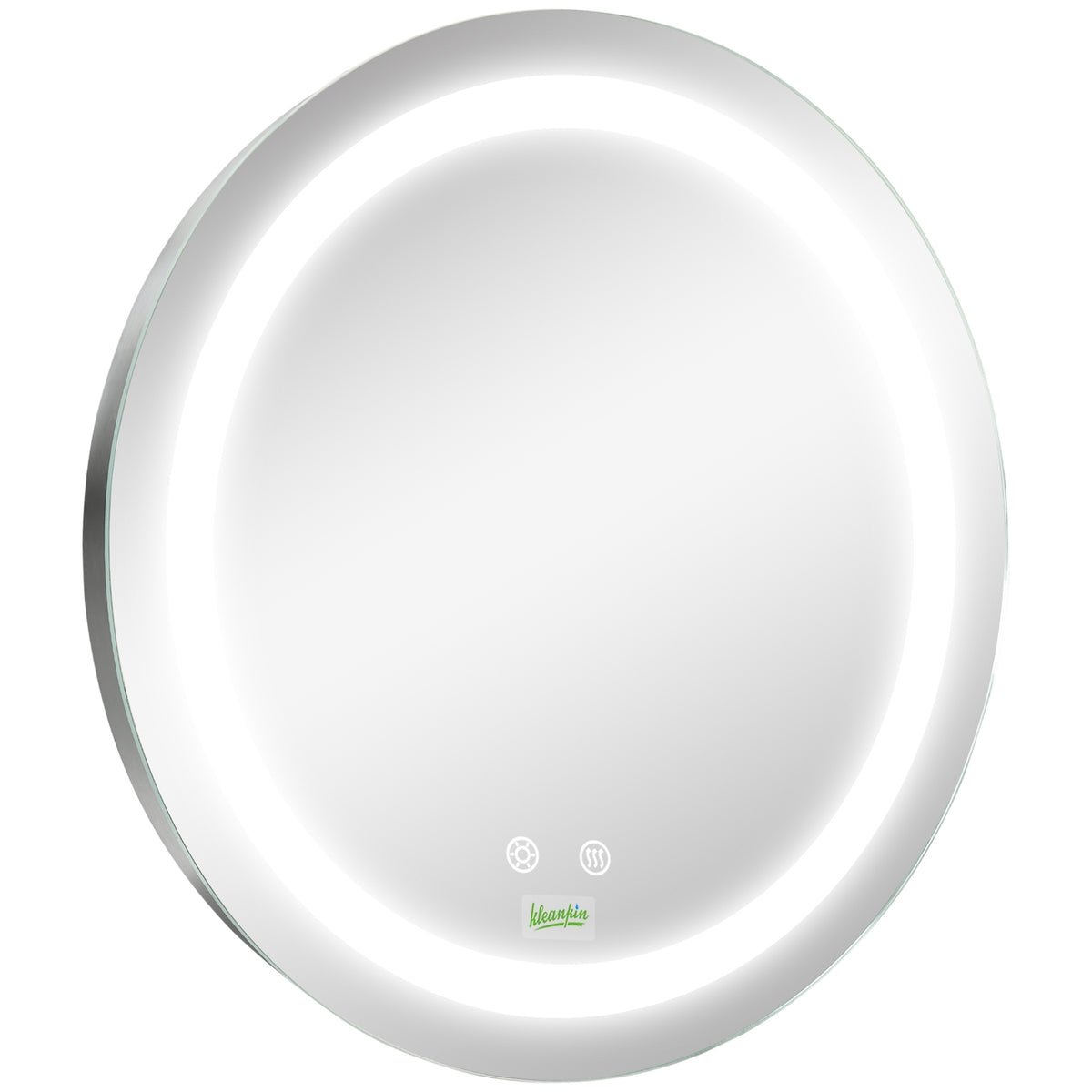 Bathroom mirror, Ø50 cm IP44, bathroom mirror with LED lighting, touch function, memory function, anti-fog