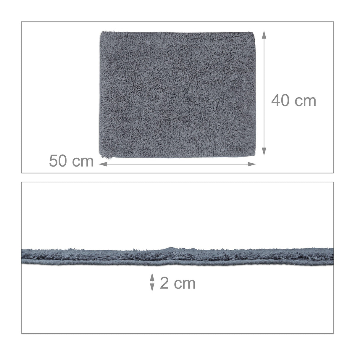 Bathroom rug different sizes gray