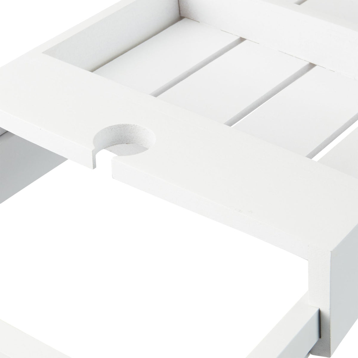 Bathroom shelf White Extendable