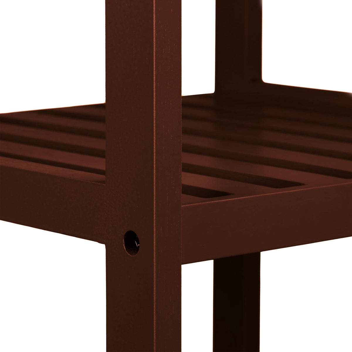 Bathroom shelf bamboo dark brown