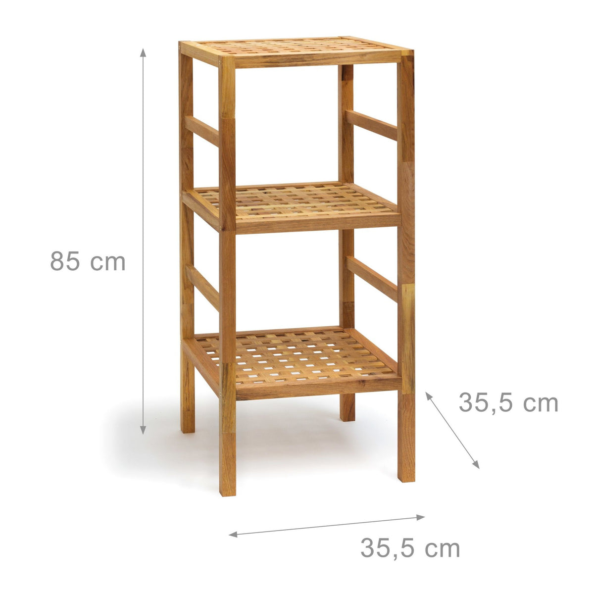 Bathroom shelf walnut wood