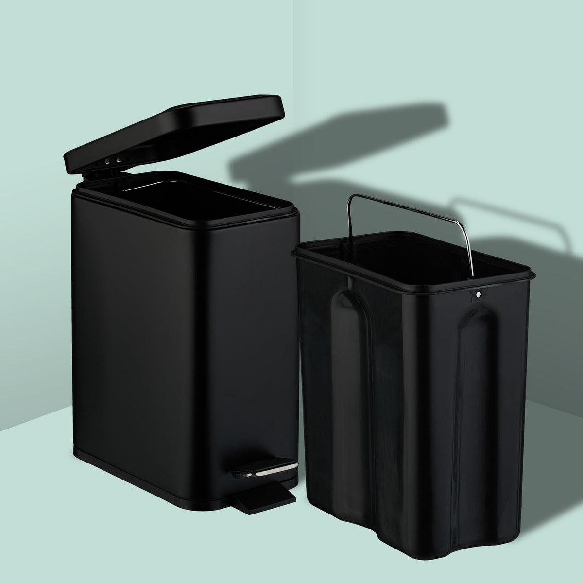 Bathroom waste basket 5 liters Softclose