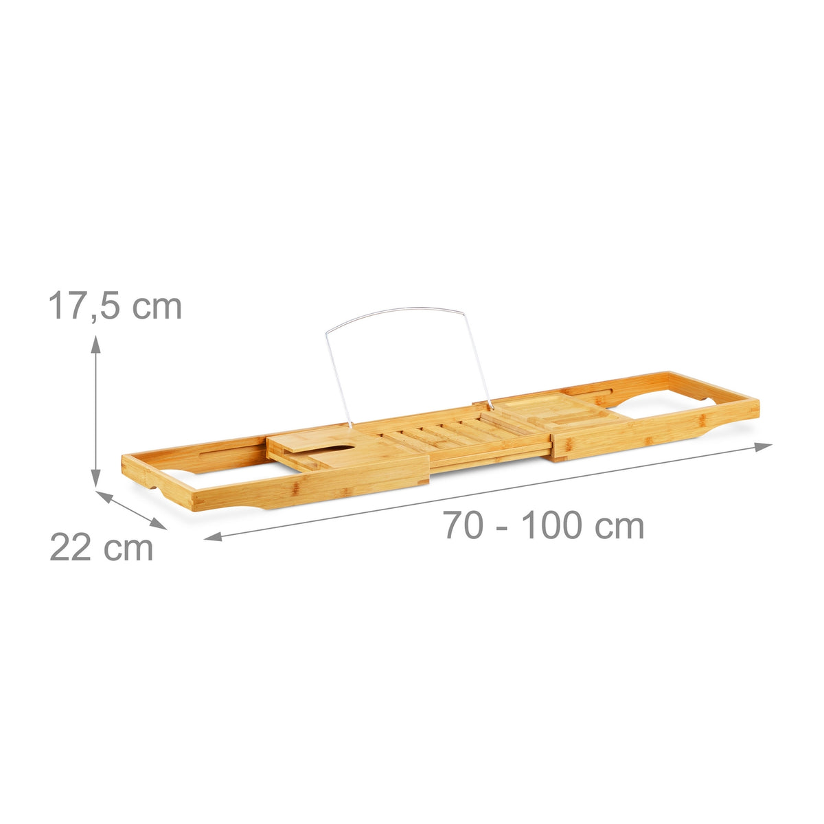 Bath shelf in bamboo Adjustable