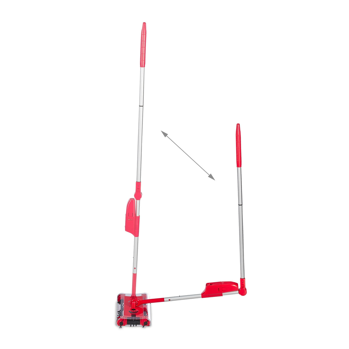 Battery-Operated Multi-Purpose Sweeper Broom, Red