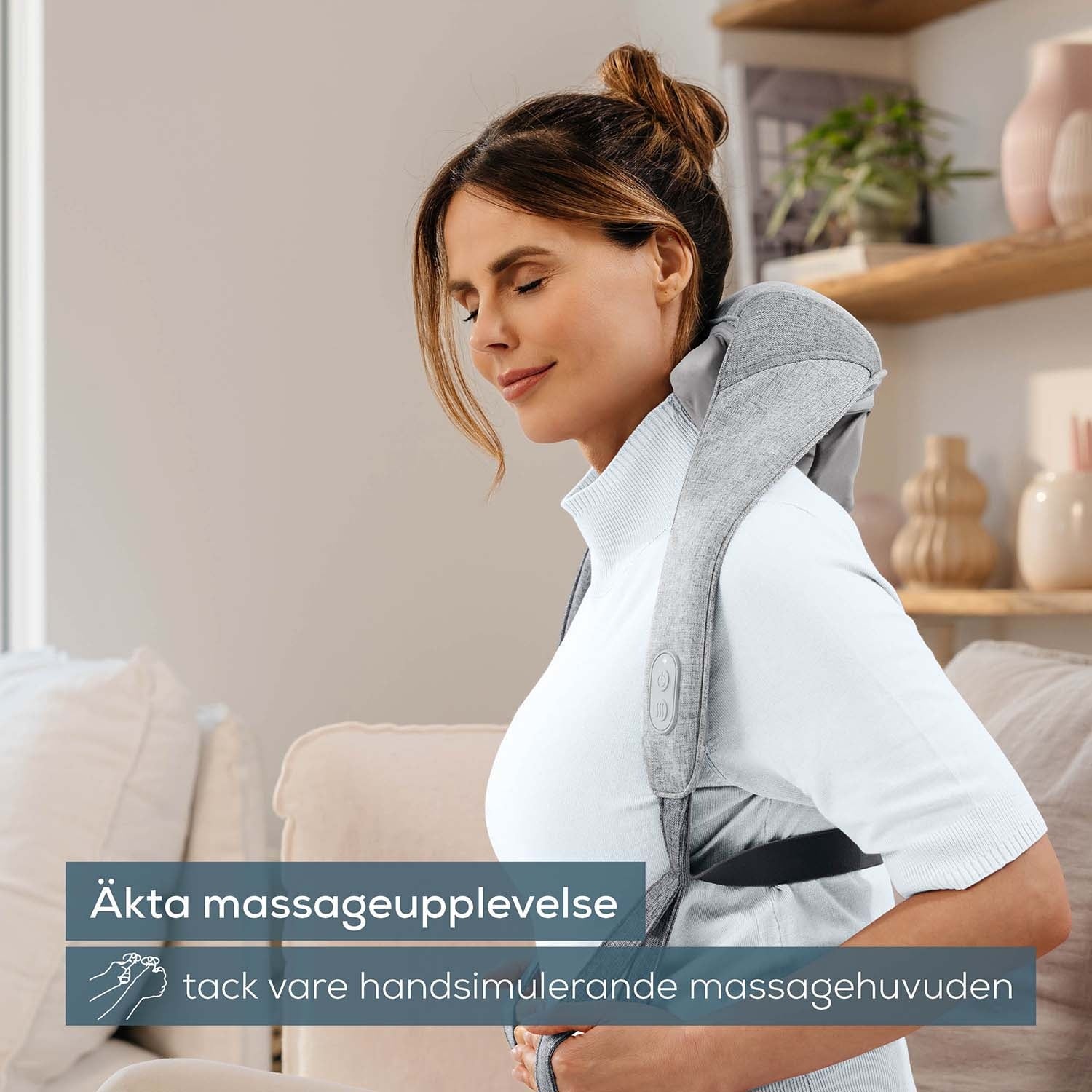 Battery-Powered Neck Massager, Portable, Cordless