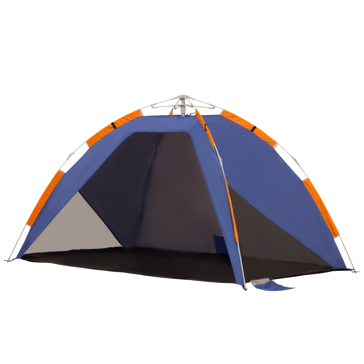 Beach Shelter Pop Up Camping Tent With Mesh Window, Carry Bag, For 2-3 People, Fiberglass, 210X140X120Cm