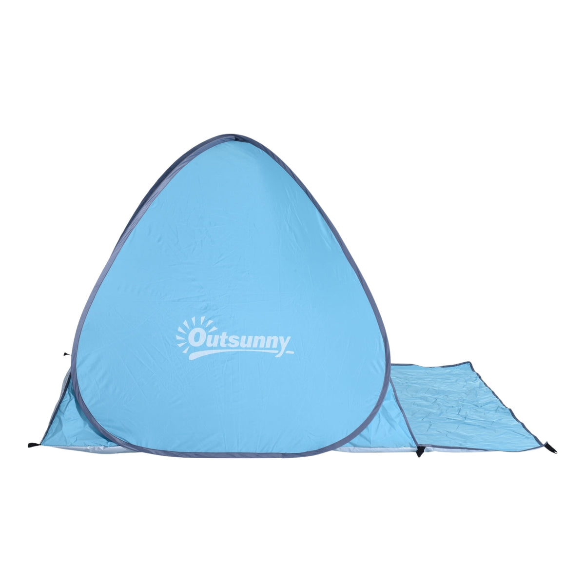 Beach Shelter Quick Assembly Beach Tent Pop Up Tent, Automatic, Polyester, Blue, 200X150X119Cm