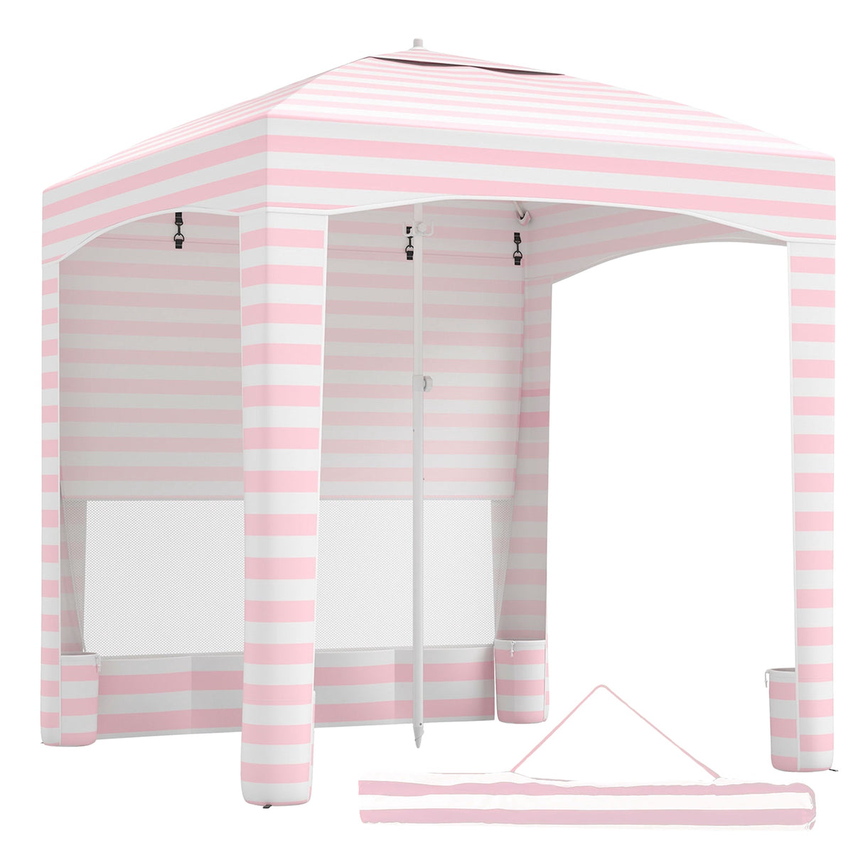 Beach Tent 185x185cm, Adjustable Height, Side Wall