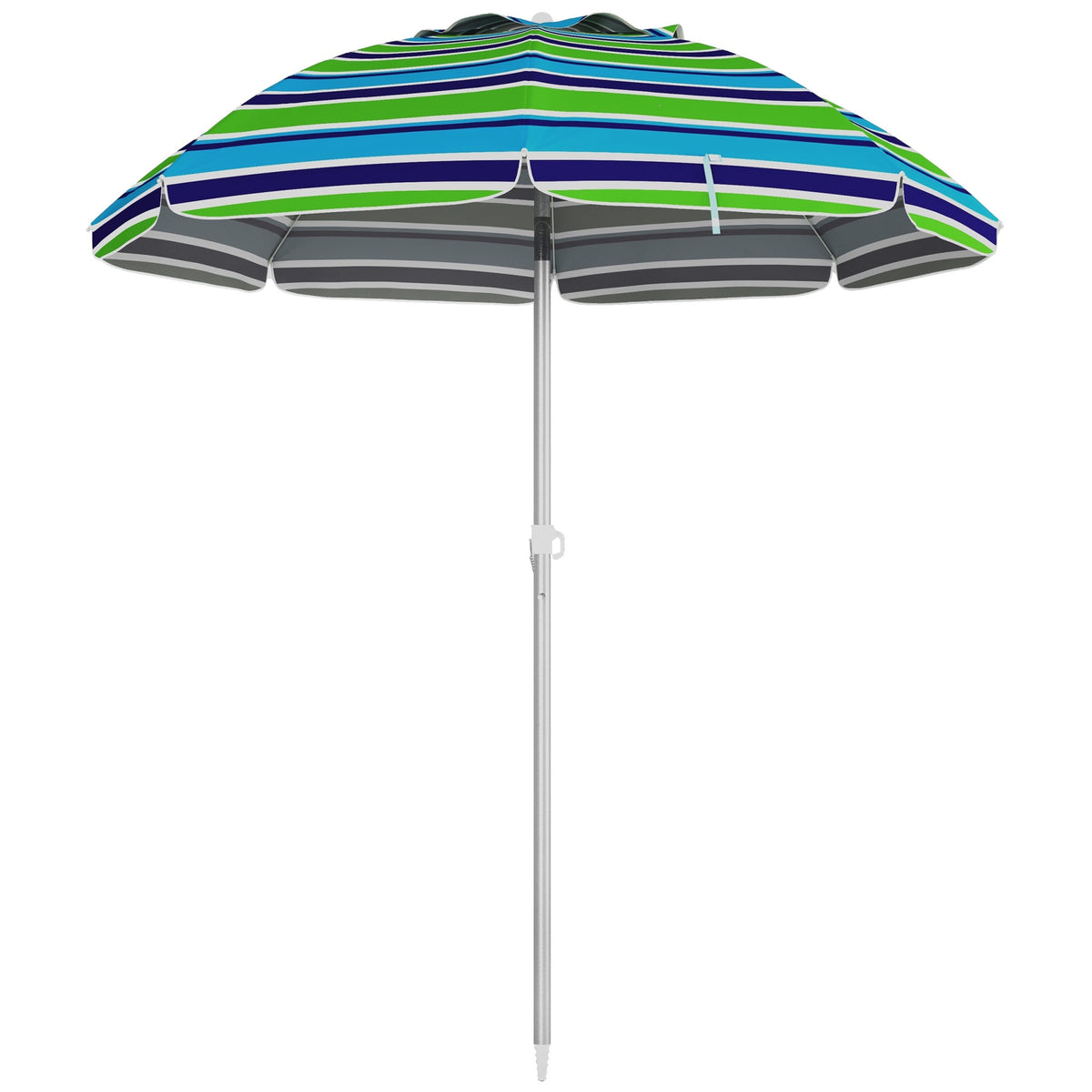 Beach Umbrella, UV 40+ Protection, Adjustable Height