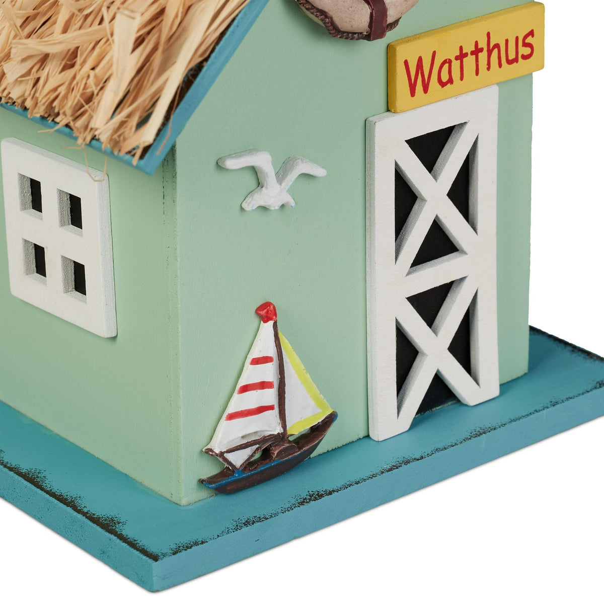 Beach house style decorative bird house