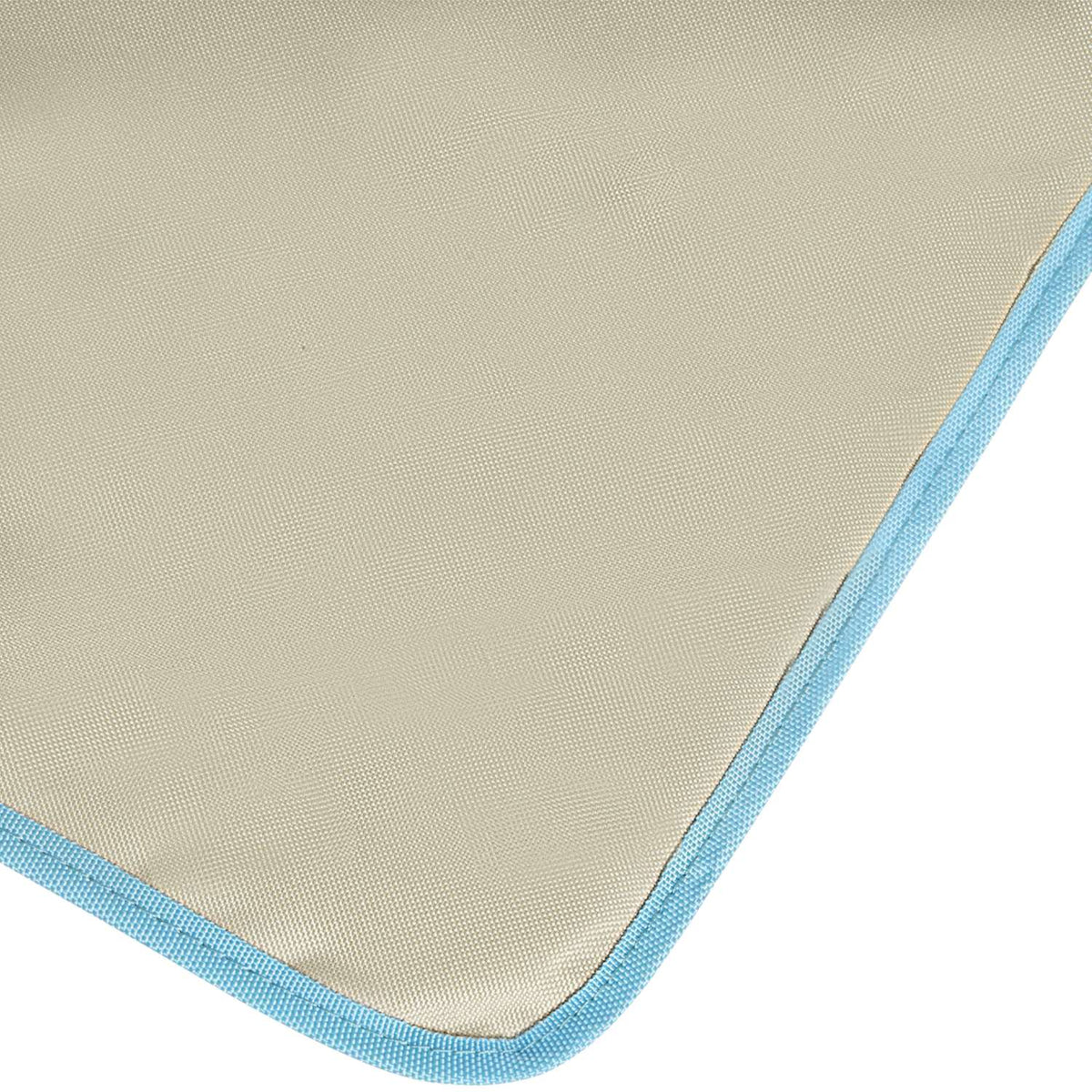 Beach mat, set of 2 foldable beach loungers with pillows, 5-level height-adjustable beach mattress with carry bag, steel, beige, 134 x 48 x 33-43 cm