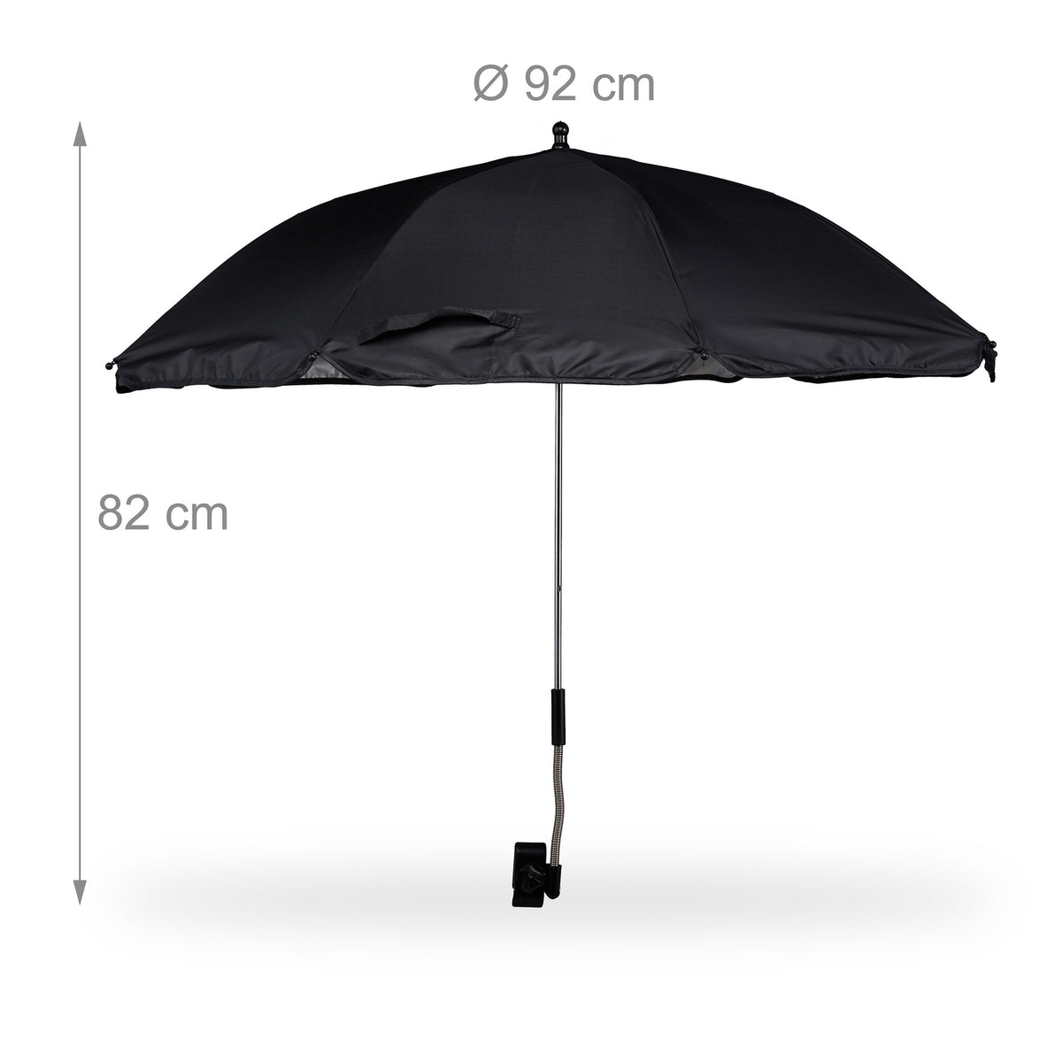 Beach mat with parasol
