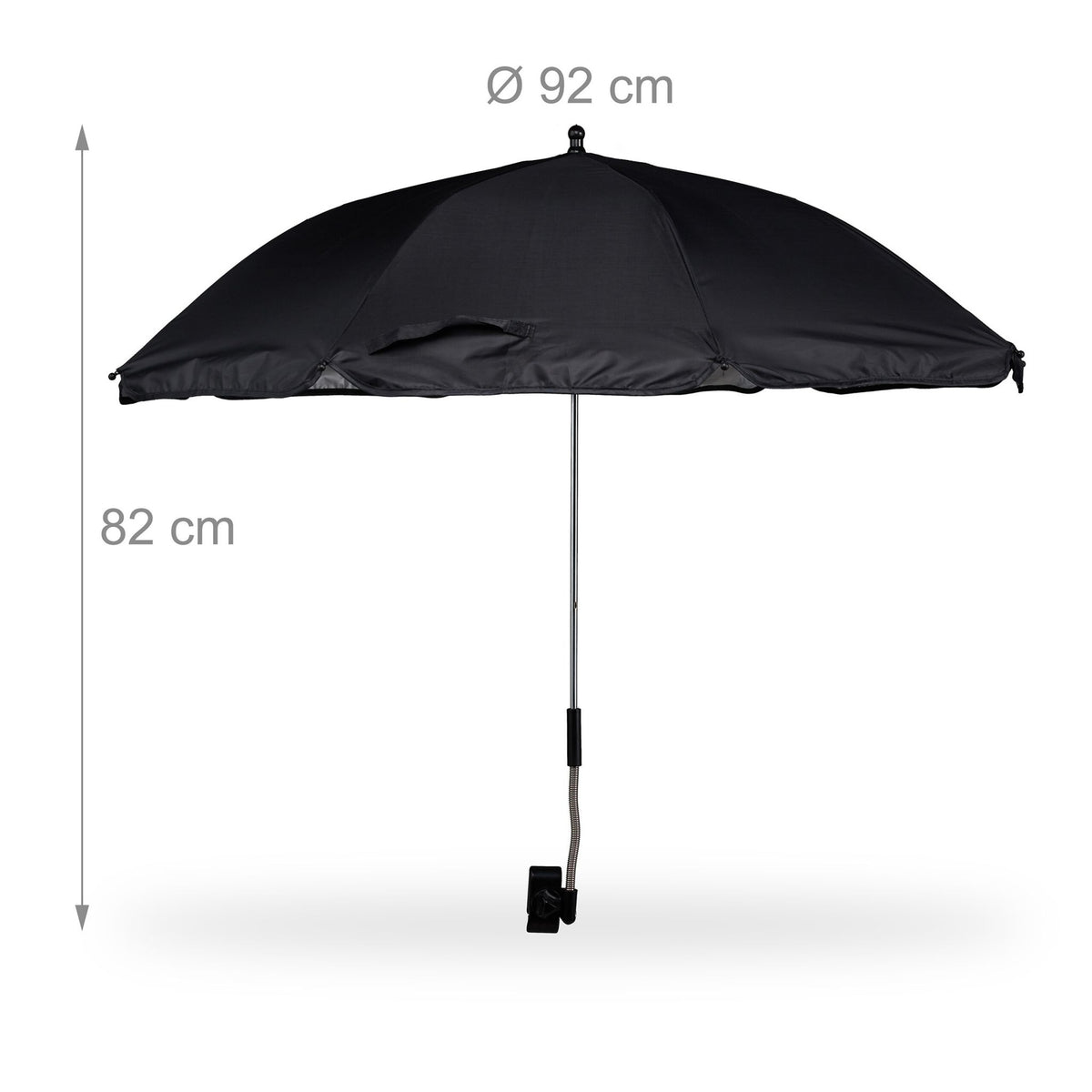 Beach mat with parasol
