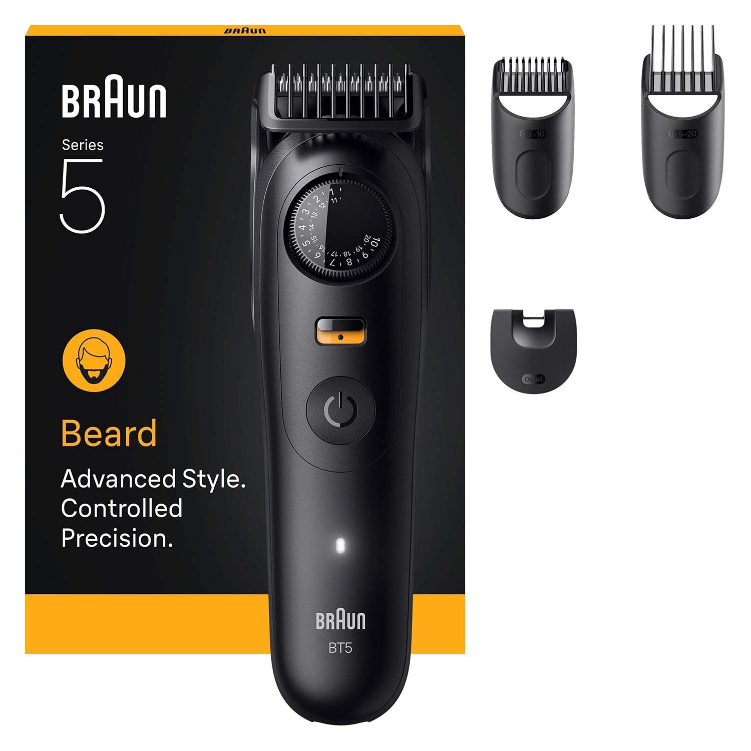 Beard Trimmer with 4 Attachments, Waterproof, 120 Min Run Time