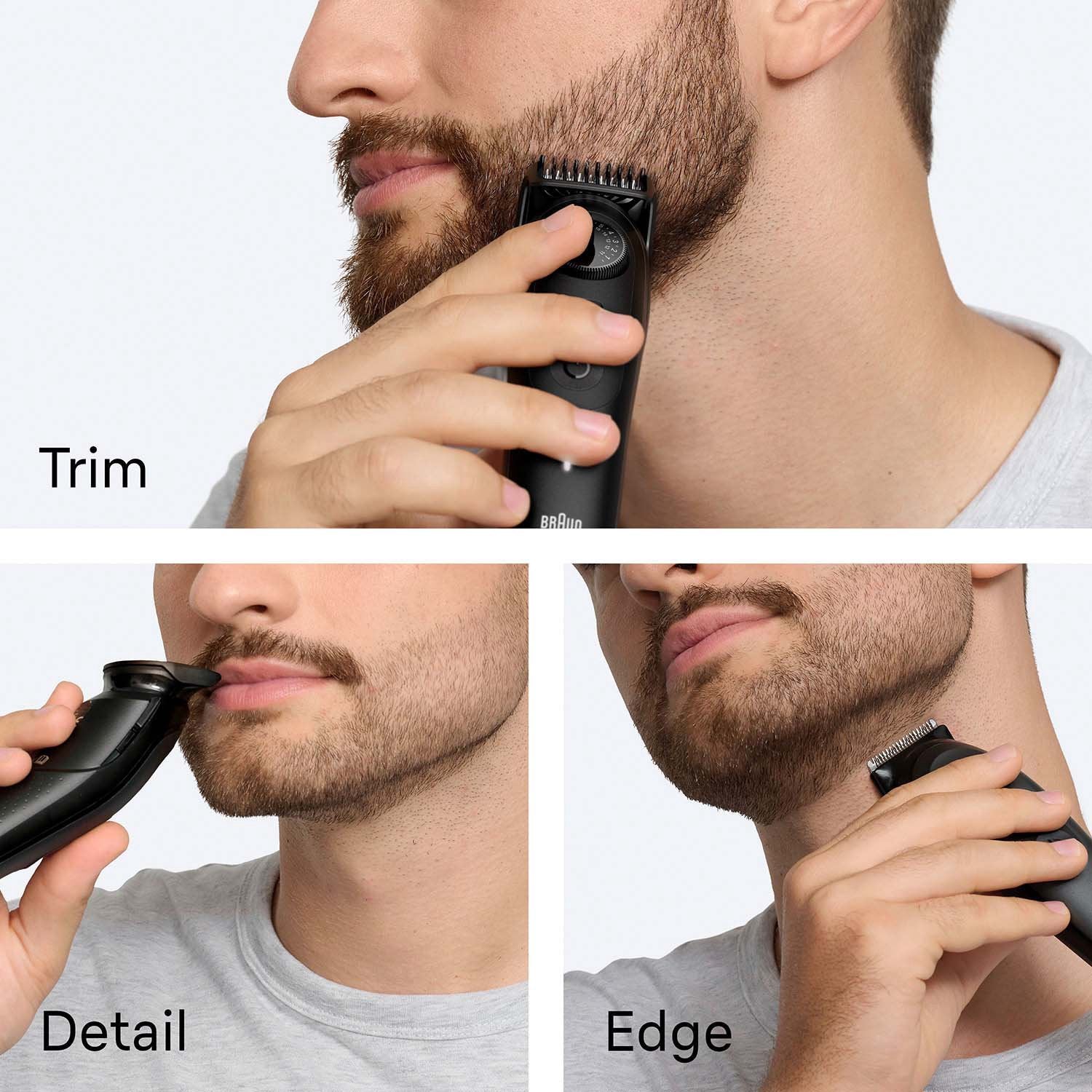 Beard Trimmer with 4 Attachments, Waterproof, 120 Min Run Time