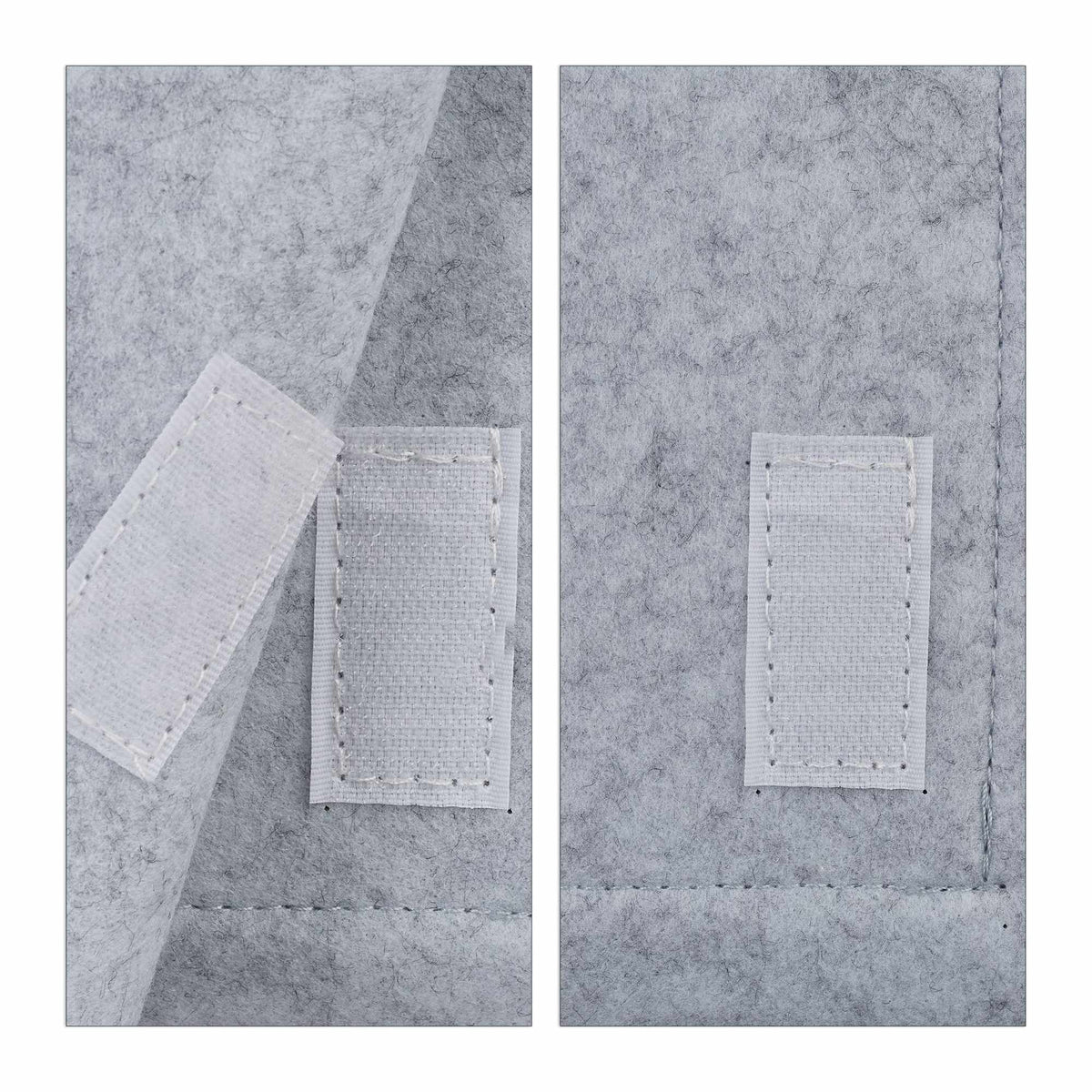 Bed bag with velcro fastening