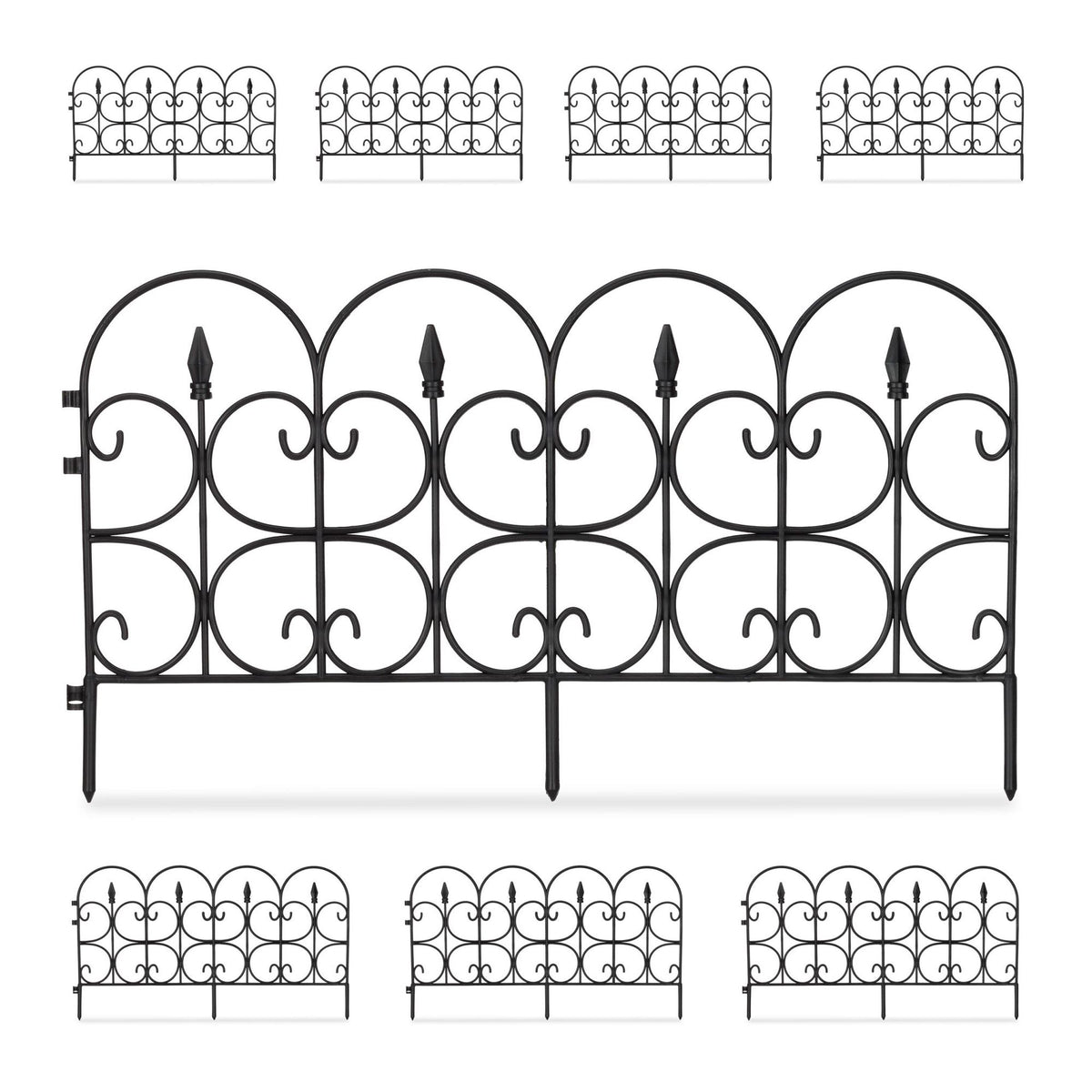 Bed edge plastic set of 8
