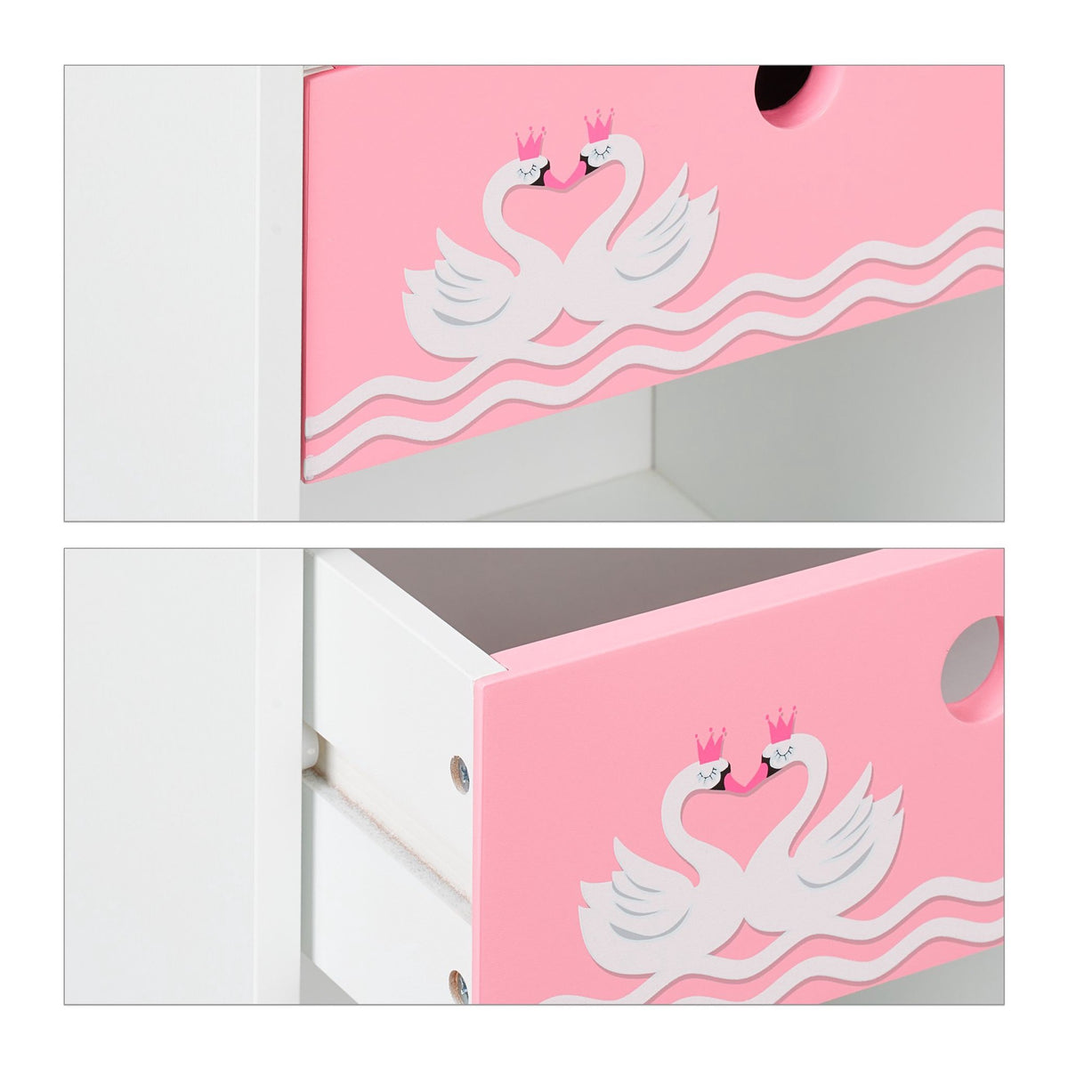 Bedside table for children Swan