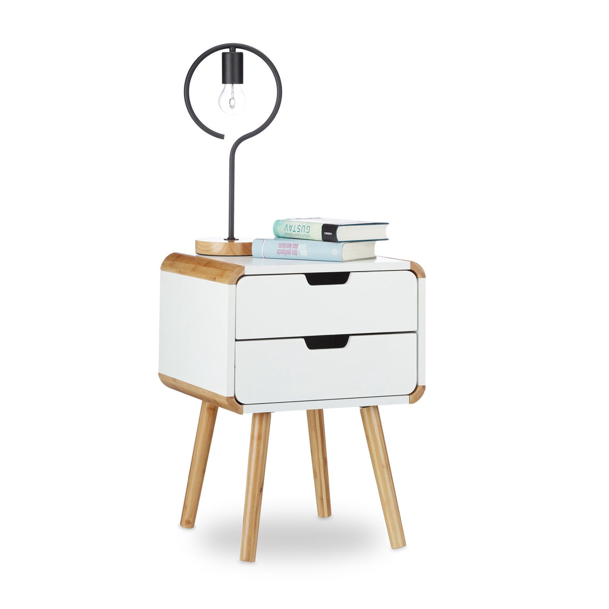 Bedside table with 2 drawers