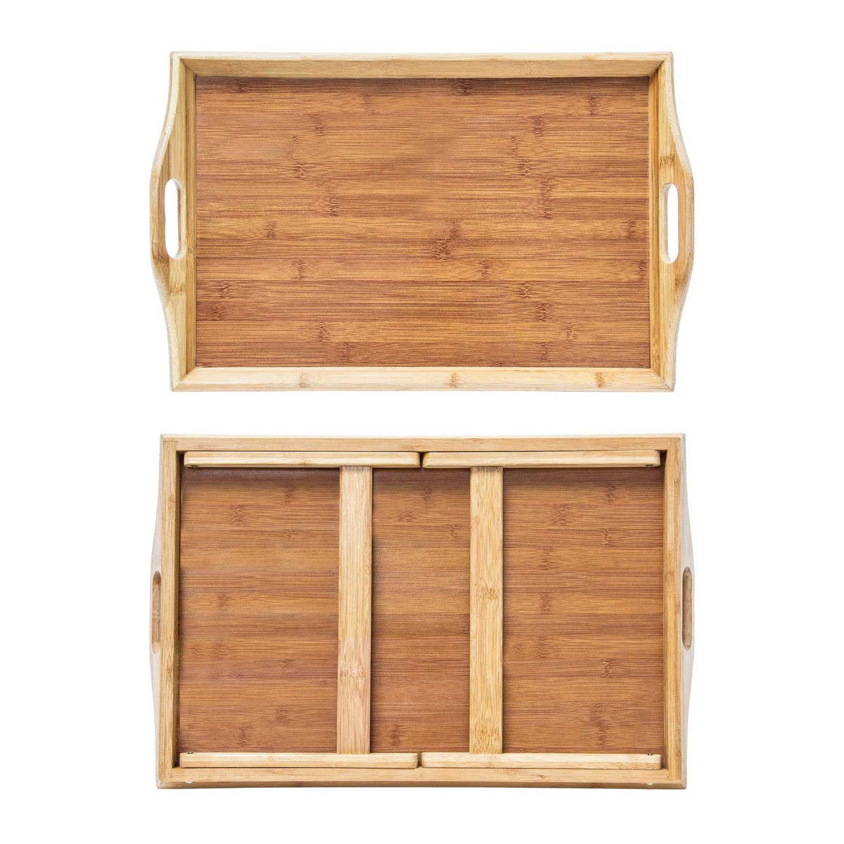 Bed tray in lacquered bamboo
