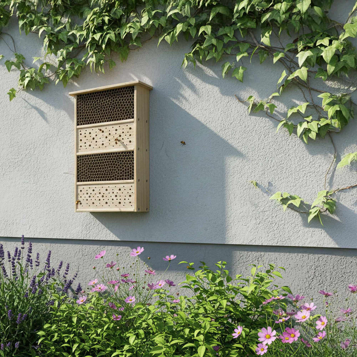Bee Hotel – Large Wooden Insect Habitat