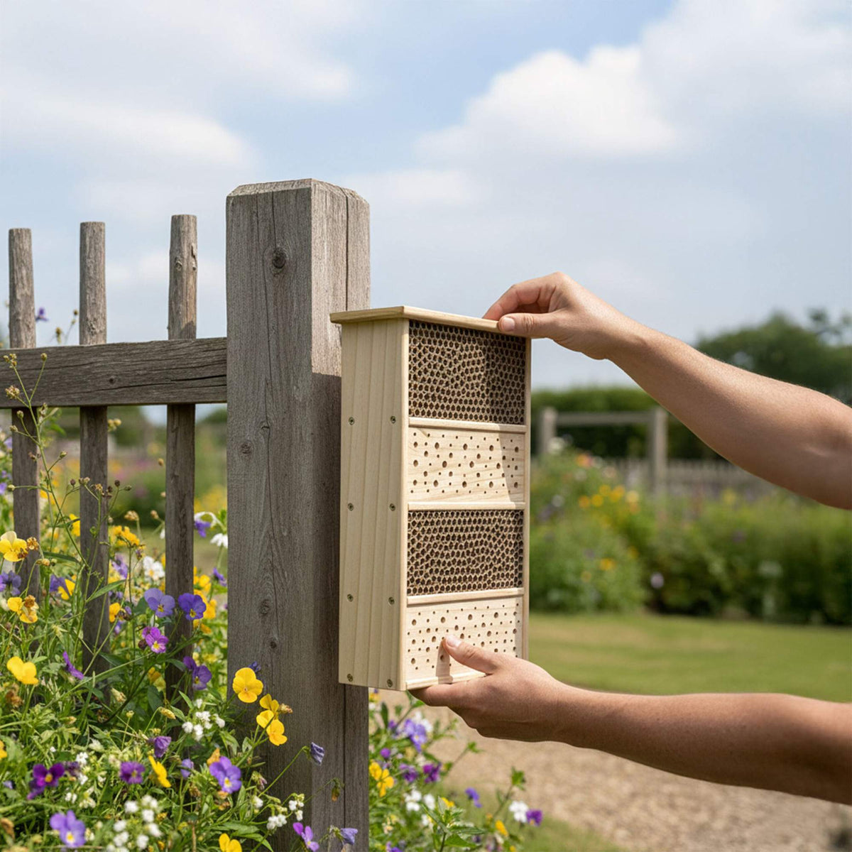 Bee Hotel – Large Wooden Insect Habitat