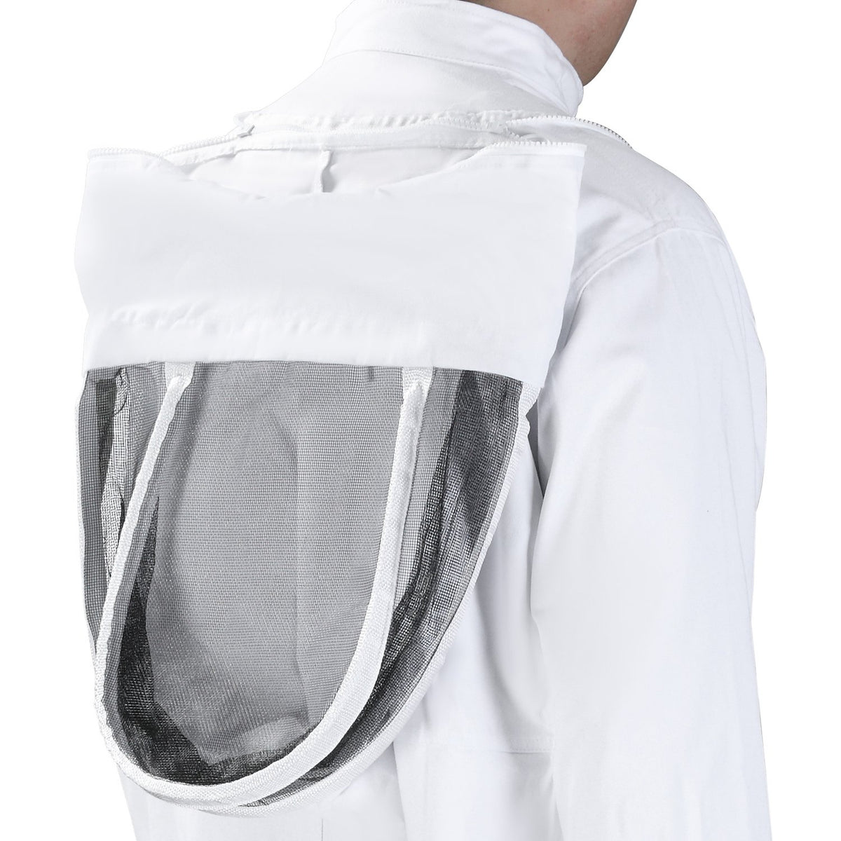 Beekeeping Suit Cotton Beekeeping Protective Suit With Veil, Goatskin Gloves, White, Xxxl, Unisex