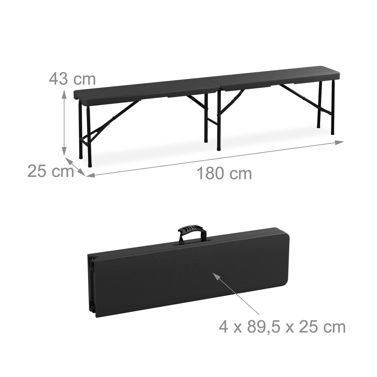 Beer bench set of 2,180 cm