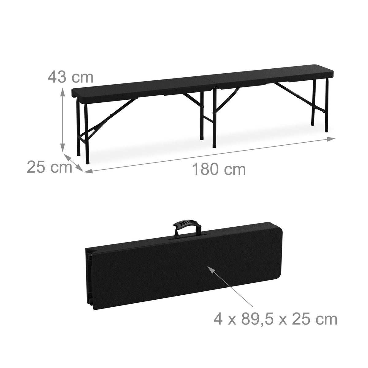Beer bench set of 2,180 cm