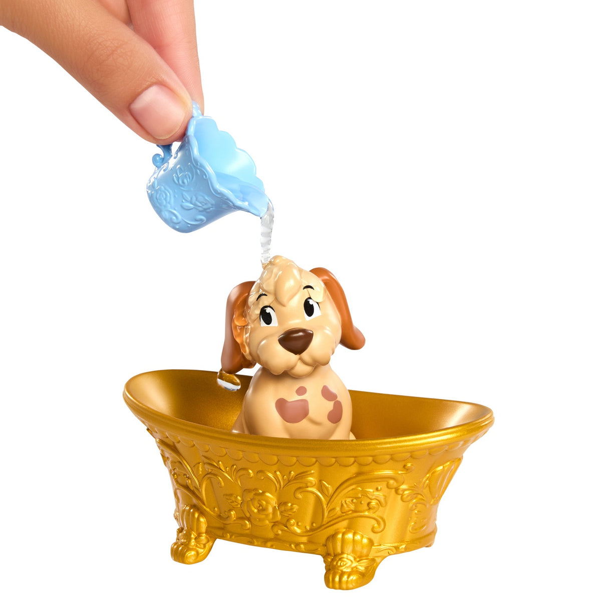 Belle Princess Doll & Pet Bath Playset with Accessories