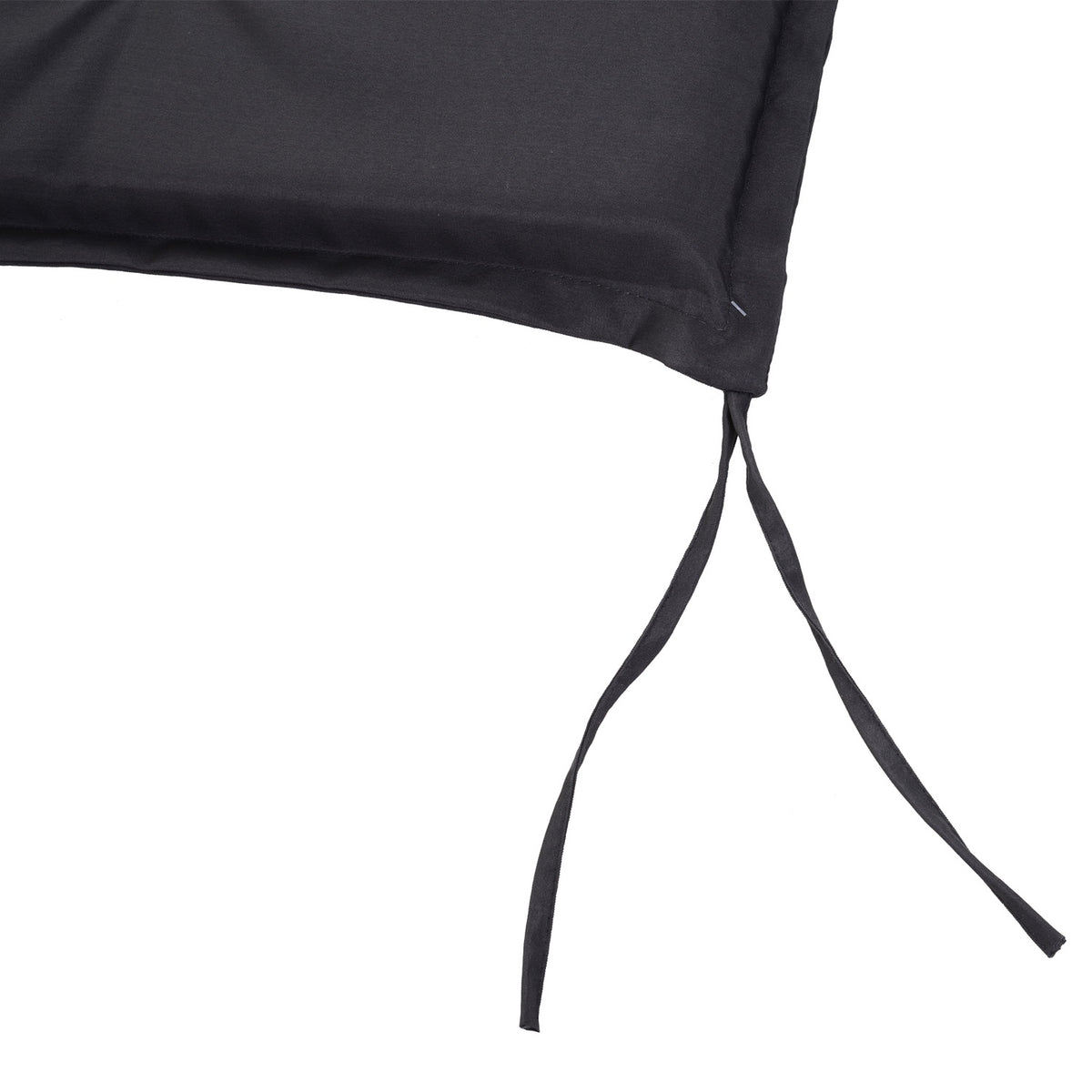Bench Cushion Set Of 2 Seat Cushions For Garden Bench, Soft Padding Made Of Polyester, Dark Gray, 120X54X5Cm
