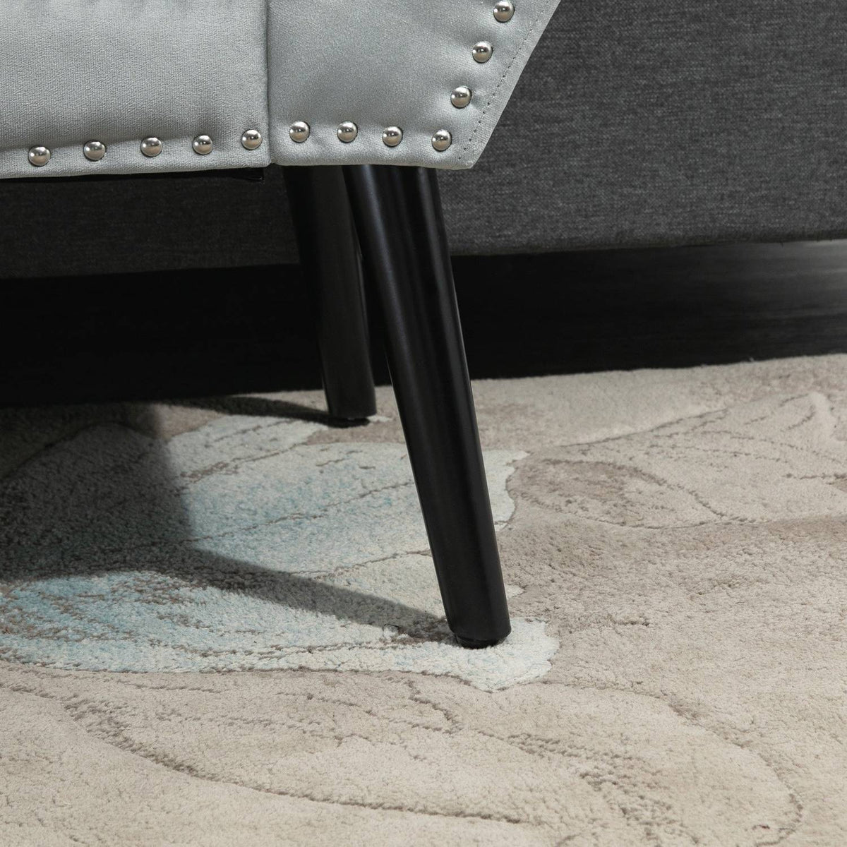 Bench Upholstered Bench Modern, Bed Bench With Buttons, Rubber Wood, Velvet, Light Gray, 114X46X56Cm