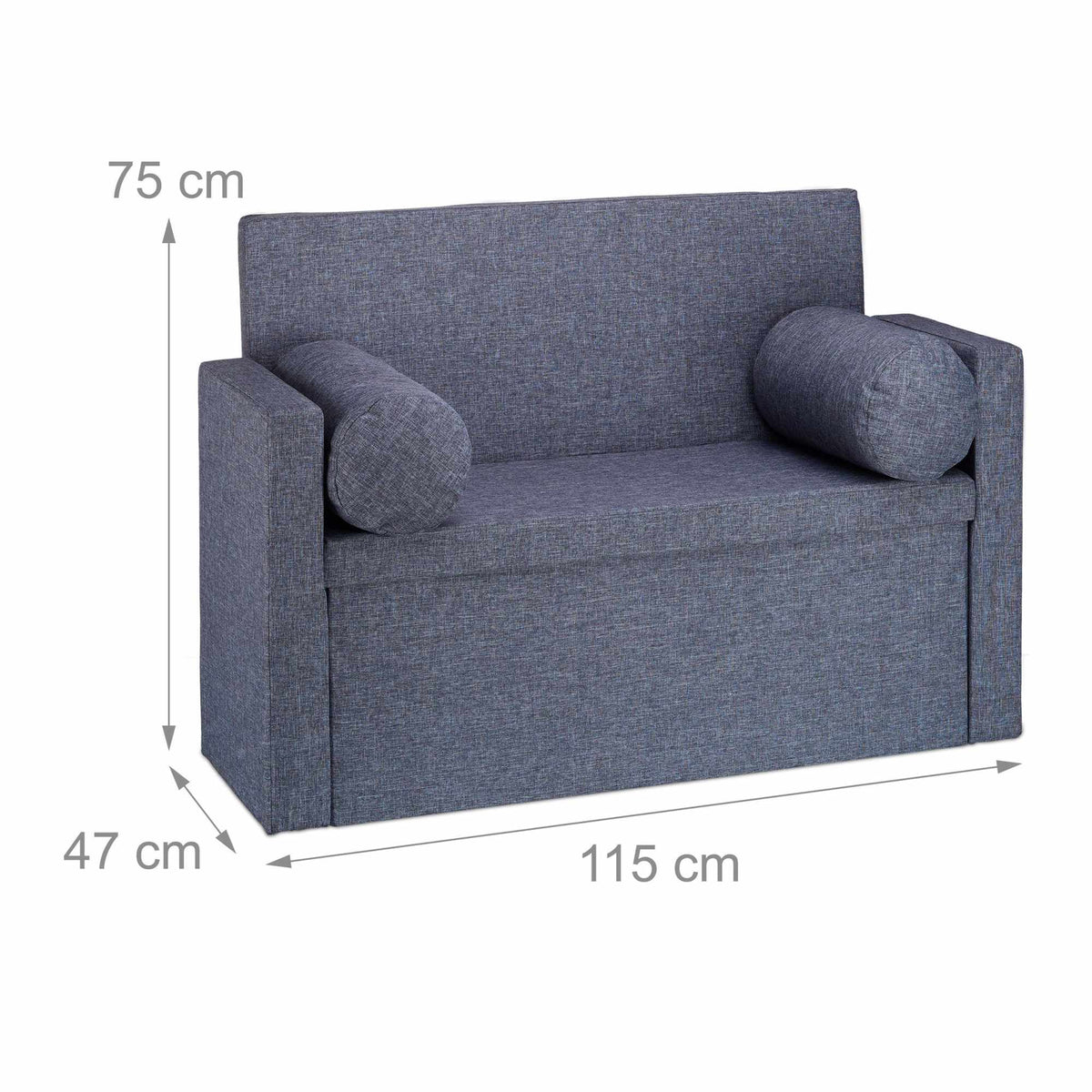 Bench backrest with cushion