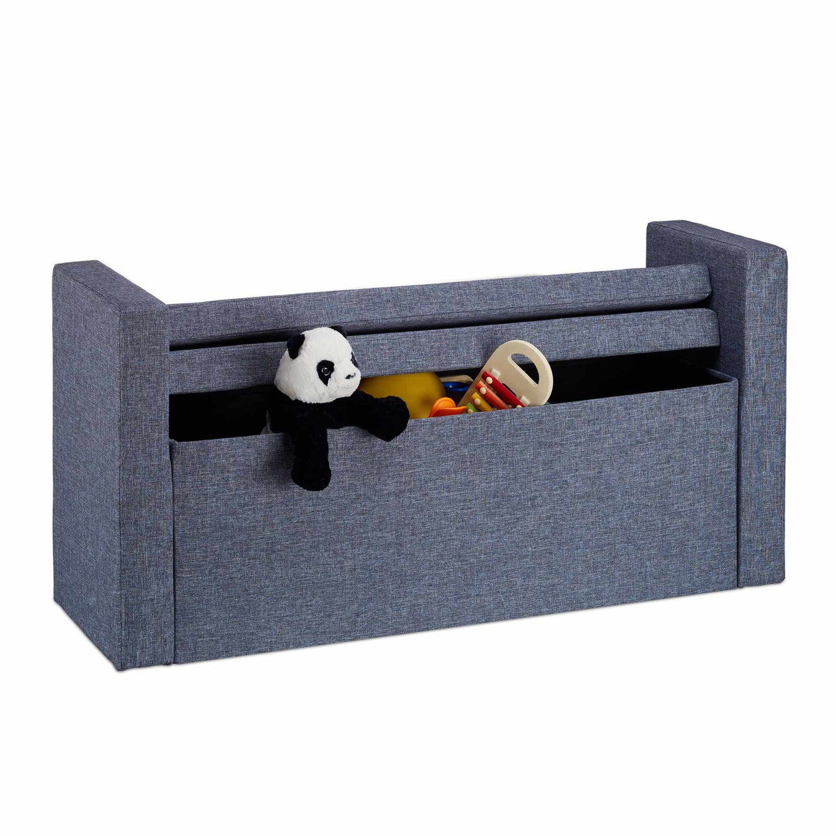 Bench backrest with cushion