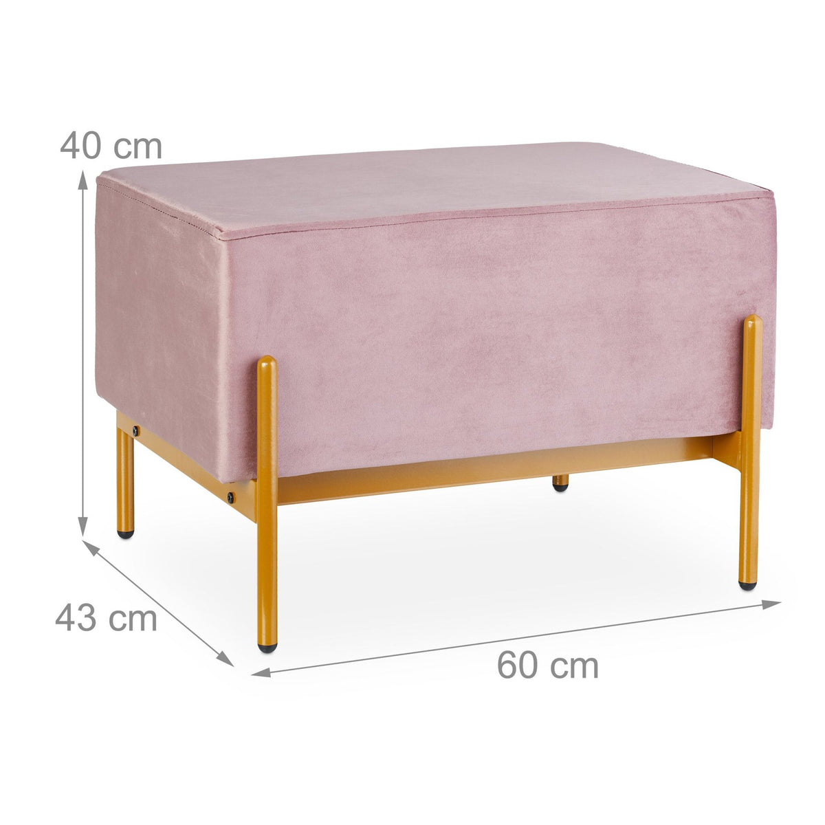 Bench in velvet