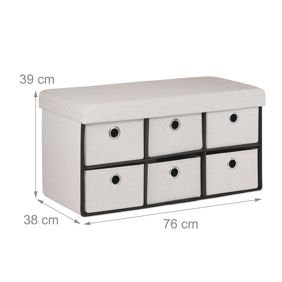 Bench with storage space
