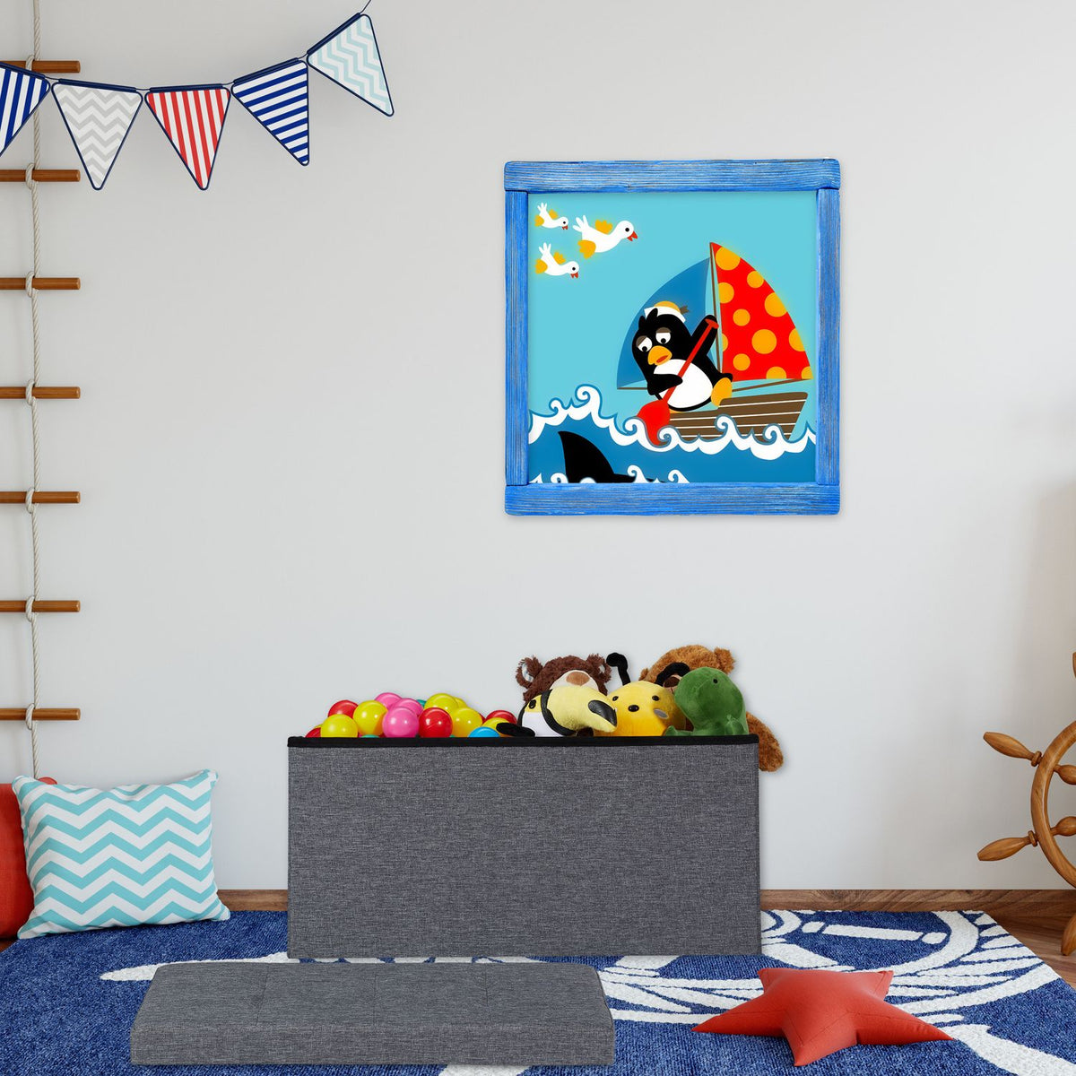 Bench with storage space