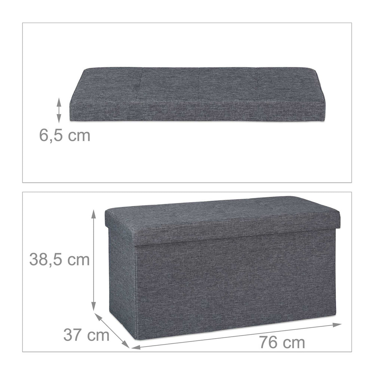 Bench with storage space