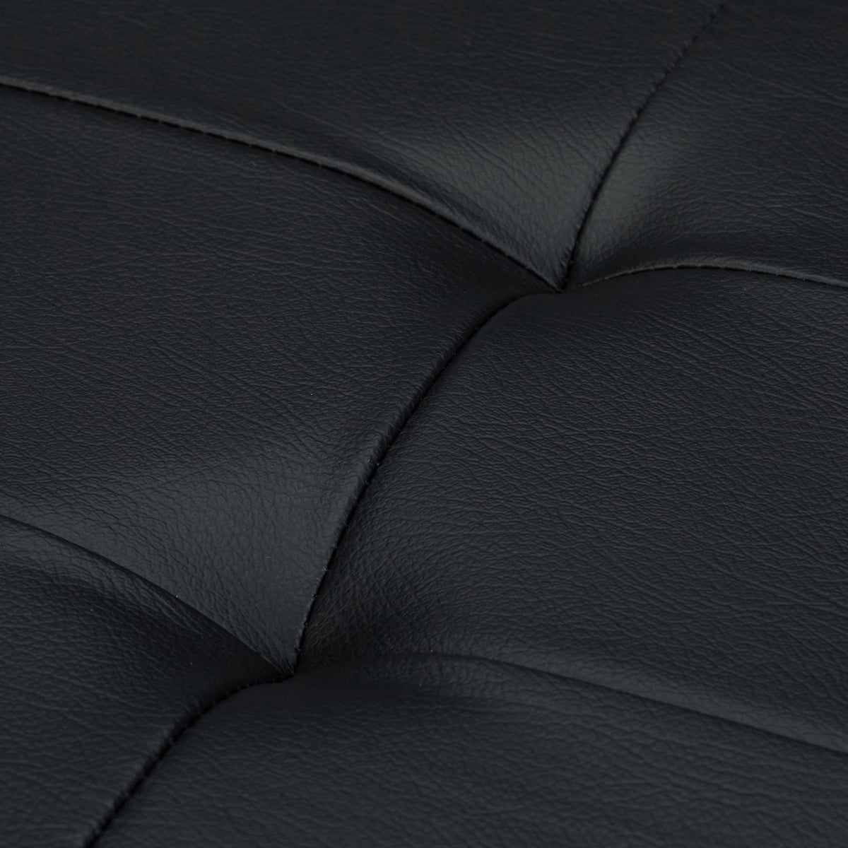 Bench with storage space in artificial leather